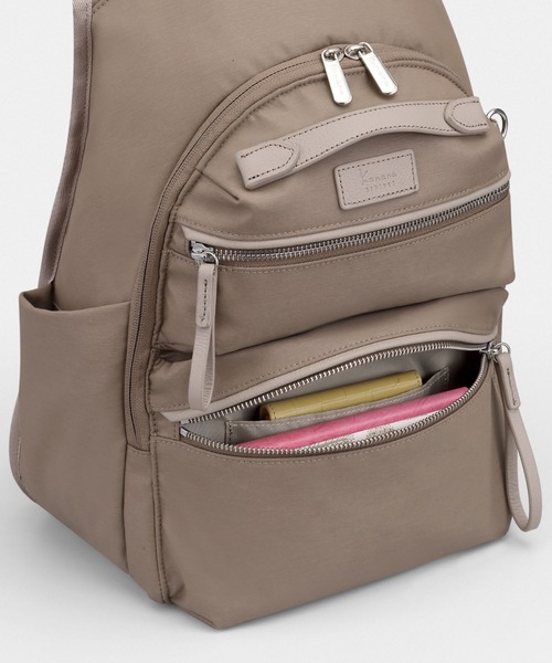 Kanana project(カナナプロジェクト)の「カナナ プロジェクト リュックサック PJ-15プレミアムLTD 16L 650g 17922(バックパック/リュック・レディース・ダークネイビー/ベージュ系その他/ダークブラウン・FREE)」の11枚目の写真