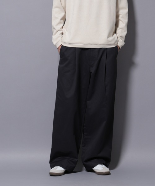 NANO universe（ナノユニバース）の「オイルドライクバギーパンツ（その他パンツ・メンズ・ブラック/ベージュ/ネイビー・S/M/L）」の3枚目の写真