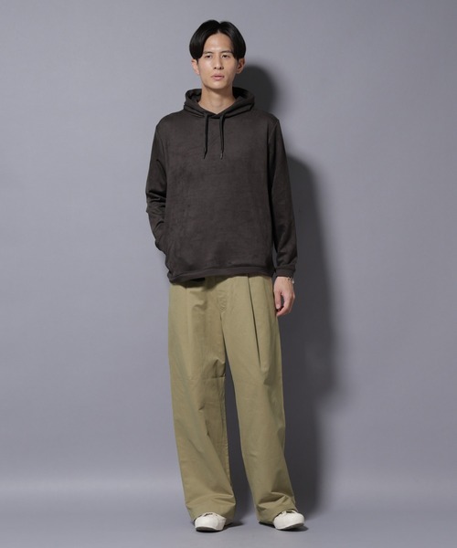 NANO universe（ナノユニバース）の「オイルドライクバギーパンツ（その他パンツ・メンズ・ブラック/ベージュ/ネイビー・S/M/L）」の12枚目の写真