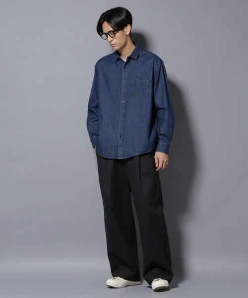 NANO universe（ナノユニバース）の「オイルドライクバギーパンツ（その他パンツ・メンズ・ブラック/ベージュ/ネイビー・S/M/L）」の20枚目の写真