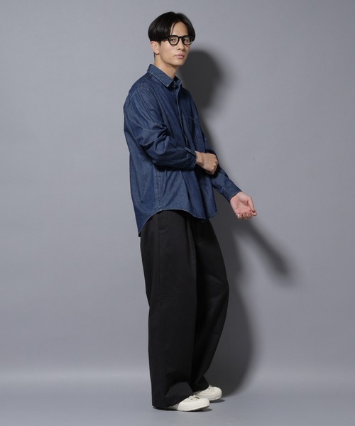 NANO universe（ナノユニバース）の「オイルドライクバギーパンツ（その他パンツ・メンズ・ブラック/ベージュ/ネイビー・S/M/L）」の21枚目の写真