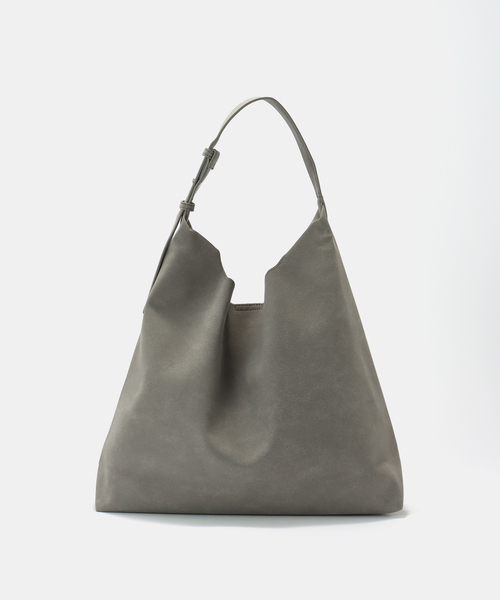 B.C STOCK（ベーセーストック）の「■T.S.L/ティーエスエル フェイクスエードワンショルダーバッグ（ショルダーバッグ・レディース・ホワイト/ブラウン・FREE）」の4枚目の写真