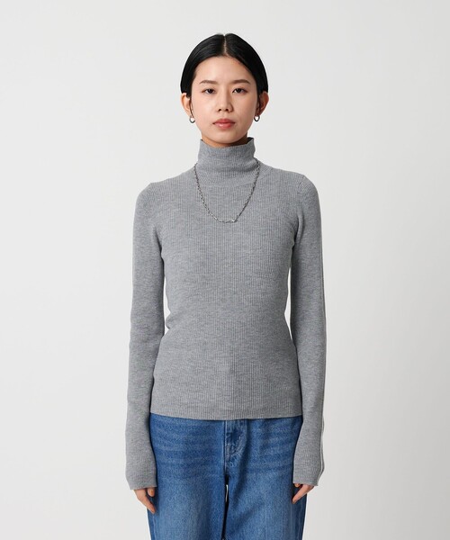 CITEN（シテン）の「＜CITEN＞エッセンシャルリブニット（ニット/セーター・レディース・ダークブラウン/ホワイト/ブラック/グレー系/コバルトブルー/レッド・FREE）」の19枚目の写真