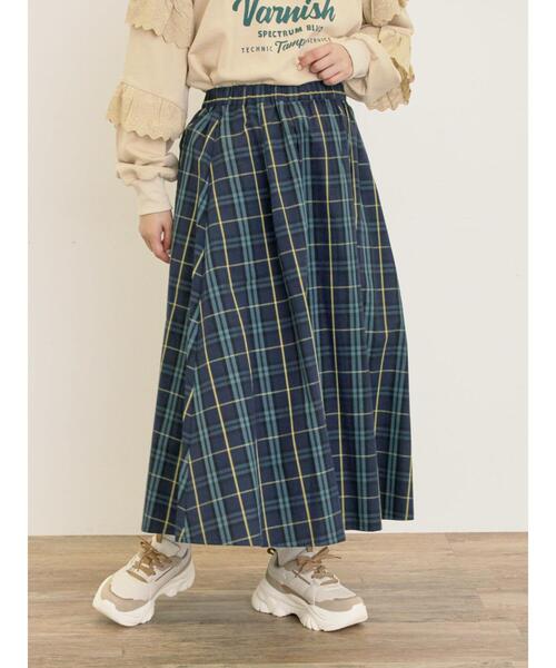 Samansa Mos2（サマンサ モスモス）の「柄アソートタックスカート（スカート・レディース・ネイビー/チャコールグレー/オフホワイト/ダークブラウン/レッド・F）」の5枚目の写真