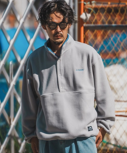 GERRY（ジェリー）の「【GERRY】ハーフスナップ フリース プルオーバー（その他アウター・メンズ・グリーン/ブラック/マスタード/アイボリー/グレー・LARGE/X-LARGE/MEDIUM）」の3枚目の写真