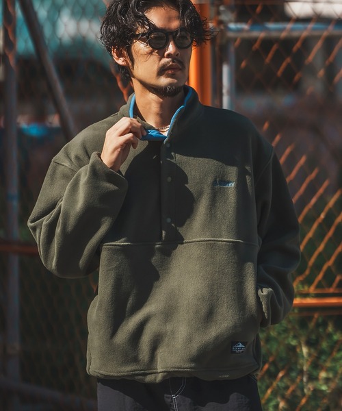 GERRY（ジェリー）の「【GERRY】ハーフスナップ フリース プルオーバー（その他アウター・メンズ・グリーン/ブラック/マスタード/アイボリー/グレー・LARGE/X-LARGE/MEDIUM）」の4枚目の写真