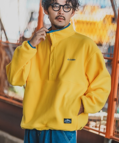 GERRY（ジェリー）の「【GERRY】ハーフスナップ フリース プルオーバー（その他アウター・メンズ・グリーン/ブラック/マスタード/アイボリー/グレー・LARGE/X-LARGE/MEDIUM）」の5枚目の写真