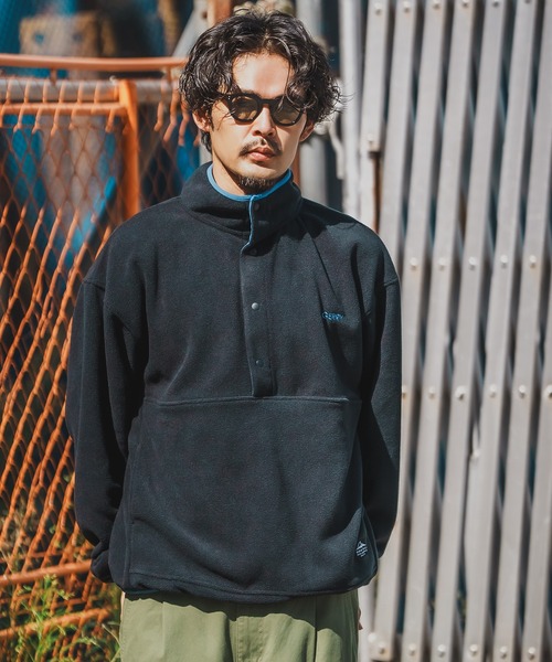 GERRY（ジェリー）の「【GERRY】ハーフスナップ フリース プルオーバー（その他アウター・メンズ・グリーン/ブラック/マスタード/アイボリー/グレー・LARGE/X-LARGE/MEDIUM）」の7枚目の写真