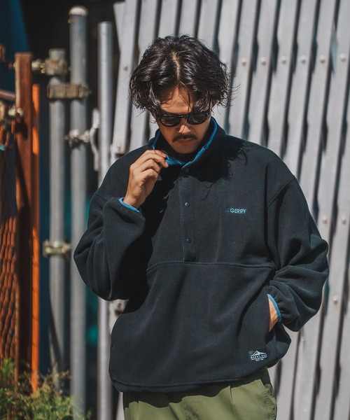 GERRY（ジェリー）の「【GERRY】ハーフスナップ フリース プルオーバー（その他アウター・メンズ・グリーン/ブラック/マスタード/アイボリー/グレー・LARGE/X-LARGE/MEDIUM）」の8枚目の写真