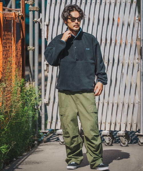 GERRY（ジェリー）の「【GERRY】ハーフスナップ フリース プルオーバー（その他アウター・メンズ・グリーン/ブラック/マスタード/アイボリー/グレー・LARGE/X-LARGE/MEDIUM）」の10枚目の写真