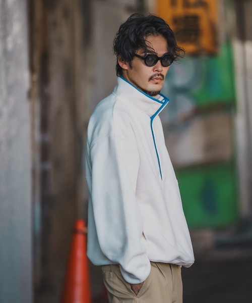 GERRY（ジェリー）の「【GERRY】ハーフスナップ フリース プルオーバー（その他アウター・メンズ・グリーン/ブラック/マスタード/アイボリー/グレー・LARGE/X-LARGE/MEDIUM）」の9枚目の写真