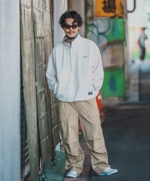 GERRY（ジェリー）の「【GERRY】ハーフスナップ フリース プルオーバー（その他アウター・メンズ・グリーン/ブラック/マスタード/アイボリー/グレー・LARGE/X-LARGE/MEDIUM）」の6枚目の写真