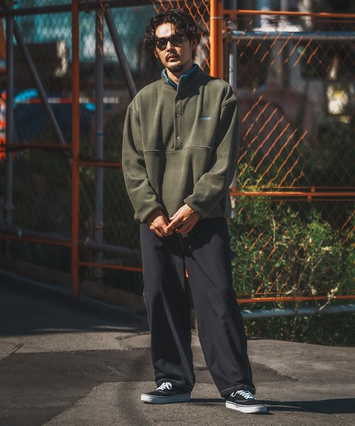 GERRY（ジェリー）の「【GERRY】ハーフスナップ フリース プルオーバー（その他アウター・メンズ・グリーン/ブラック/マスタード/アイボリー/グレー・LARGE/X-LARGE/MEDIUM）」の15枚目の写真