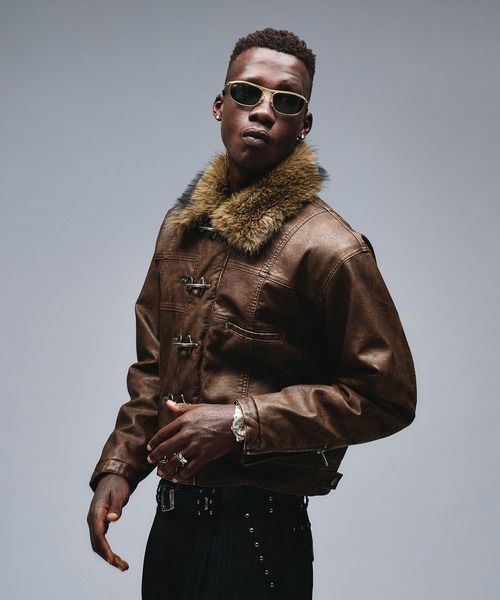 ANDER HUNK（アンダーハンク）の「Fireman Design Fur Riders Jacket