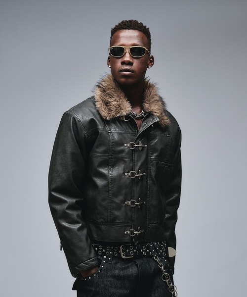 ジャケット・アウター Fireman Design Fur Riders Jacket Fireman Design Fur Riders Jacket / ファイヤーマンデザイン