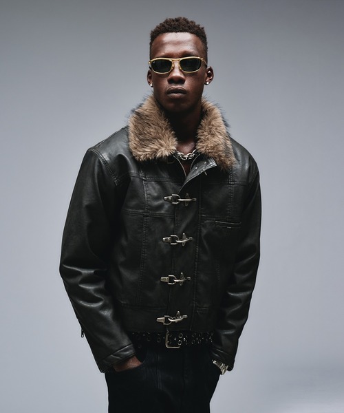 Fireman Design Fur Riders Jacket / ファイヤーマンデザイン
