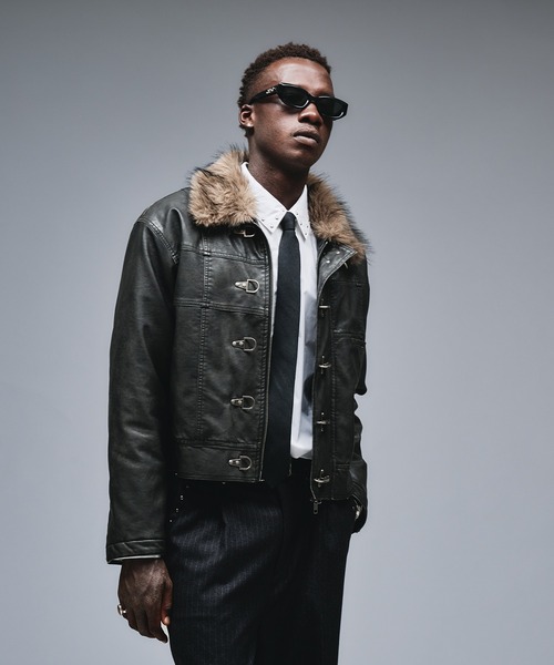 Fireman Design Fur Riders Jacket / ファイヤーマンデザイン