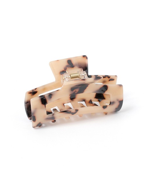 BAYFLOW（ベイフロー）の「べっ甲バンスクリップ（バレッタ/ヘアクリップ・レディース・ベージュ/ブラウン・FREE）」の2枚目の写真