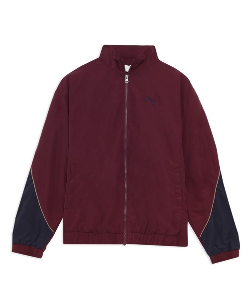 PUMA(プーマ)の「プーマ PUMA CORE HERITAGE メッシュ ラインド ウーブン JKT_(ナイロンジャケット・メンズ・ワイン/ブラック・S/M/L/LL/3L)」の4枚目の写真