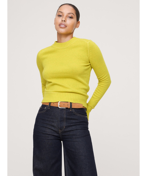 Banana Republic（バナナリパブリック）の「メリノ コットン クルーネックセーター（ニット/セーター・レディース・レッド系その他/チャコールグレー/ブルー/アイボリー/マルチ/イエロー/オレンジ/ホワイト×ブルー・M/L/XS/S）」の5枚目の写真