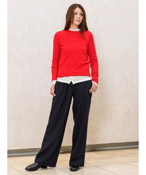 Banana Republic（バナナリパブリック）の「メリノ コットン クルーネックセーター（ニット/セーター・レディース・レッド系その他/チャコールグレー/ブルー/アイボリー/マルチ/イエロー/オレンジ/ホワイト×ブルー・M/L/XS/S）」の10枚目の写真