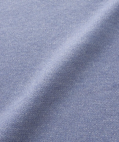 Honeys（ハニーズ）の「ラメ入Ｖネックニット（ニット/セーター・レディース・ライトグリーン/ピンク/モカ/ブルー/グレー・L/S/M/LL）」の20枚目の写真