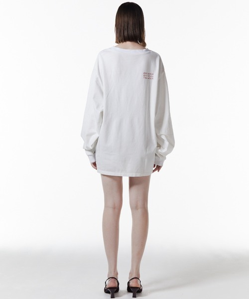 JOSE MOON（ジョゼムーン）の「TATAMI SIWA T SHIRT/タタミシワシャツ（Tシャツ/カットソー・レディース・ホワイト/ブラウン/ブラック・FREE）」の10枚目の写真