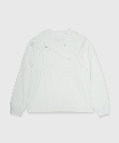 JOSE MOON（ジョゼムーン）の「TATAMI SIWA T SHIRT/タタミシワシャツ（Tシャツ/カットソー・レディース・ホワイト/ブラウン/ブラック・FREE）」の19枚目の写真