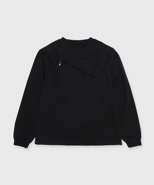 JOSE MOON（ジョゼムーン）の「TATAMI SIWA T SHIRT/タタミシワシャツ（Tシャツ/カットソー・レディース・ホワイト/ブラウン/ブラック・FREE）」の21枚目の写真