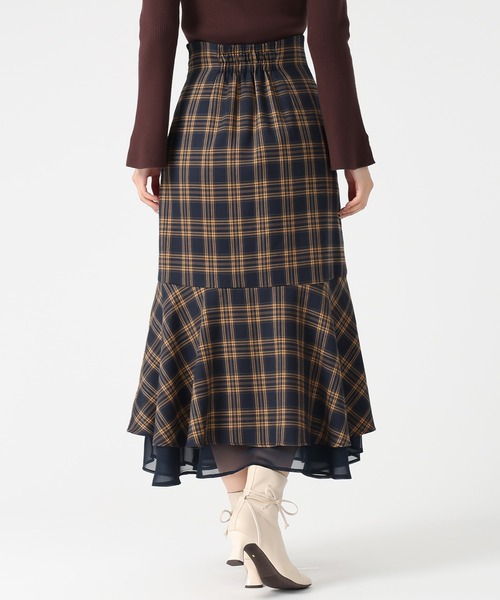MISCH MASCH(ミッシュマッシュ)の「ラッフル裾シアースカート(スカート・レディース・イエロー/ネイビー/ブラック・S/M)」の11枚目の写真