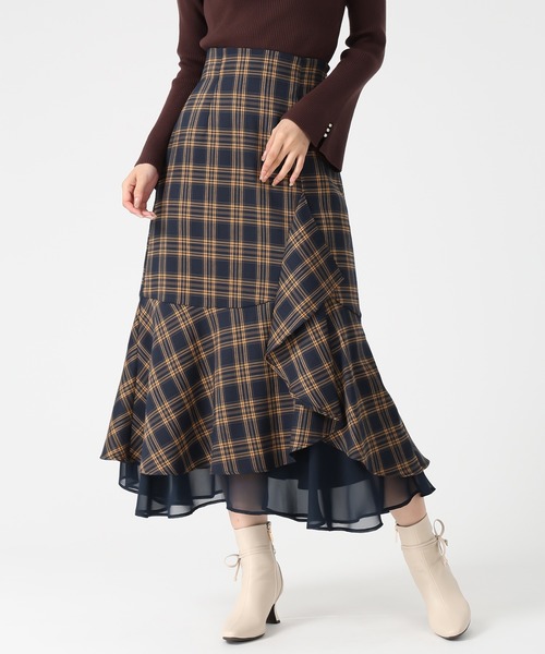 セール】2025秋冬新作 ラッフル裾シアースカート（スカート）｜MISCH