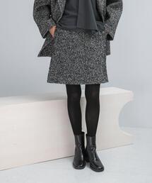 URBAN RESEARCH ROSSO WOMEN | ウール混ループツイードミニスカート(スカート)