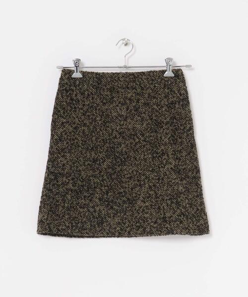 URBAN RESEARCH ROSSO WOMEN（アーバンリサーチ　ロッソ）の「ウール混ループツイードミニスカート（スカート・レディース・ブラック系その他/ベージュ系その他・36/38）」の4枚目の写真