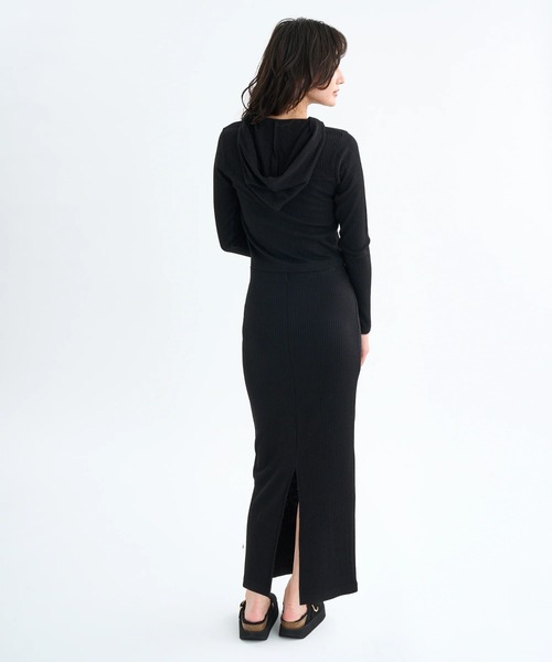RVCA（ルーカ）の「RVCA レディース MAXI PENCIL SKIRT スカート 【2025年秋冬モデル】 @autumn/ルーカペンシルスカート（スカート・レディース・ブラック/マルチ/グレー系その他・SMALL/MEDIUM）」の6枚目の写真