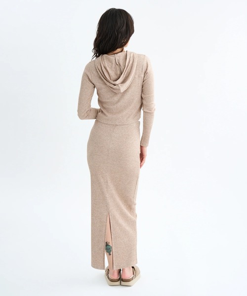 RVCA（ルーカ）の「RVCA レディース MAXI PENCIL SKIRT スカート 【2025年秋冬モデル】 @autumn/ルーカペンシルスカート（スカート・レディース・ブラック/マルチ/グレー系その他・SMALL/MEDIUM）」の19枚目の写真