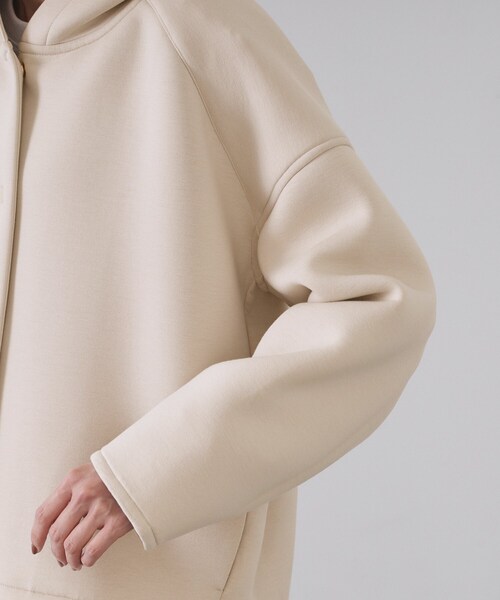 OPAQUE.CLIP（オペークドットクリップ）の「フーディブルゾン【洗濯機OK】（ブルゾン・レディース・チャコールグレー/ナチュラル・38/40/42）」の16枚目の写真