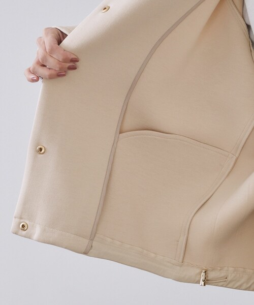 OPAQUE.CLIP（オペークドットクリップ）の「フーディブルゾン【洗濯機OK】（ブルゾン・レディース・チャコールグレー/ナチュラル・38/40/42）」の20枚目の写真