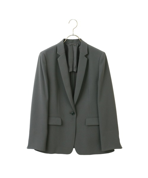 AOYAMA（アオヤマ）の「羽織感覚で着用できる一着！バックサテンテーラードジャケット（スーツジャケット・レディース・チャコールグレー/モカ・9号/11号/13号/7号/17号/15号/5号）」の16枚目の写真