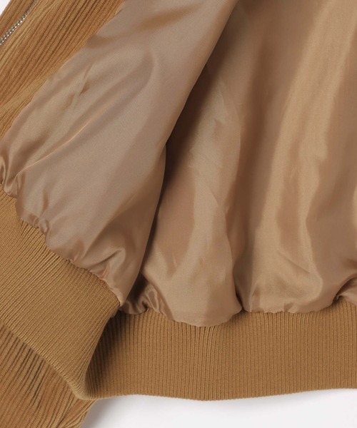 3.3 Field Trip (3.3フィールドトリップ)の「3.3 Field Trip/短丈コーデュロイジャケット(ブルゾン・レディース・ブラック/キャメル・FREE)」の10枚目の写真