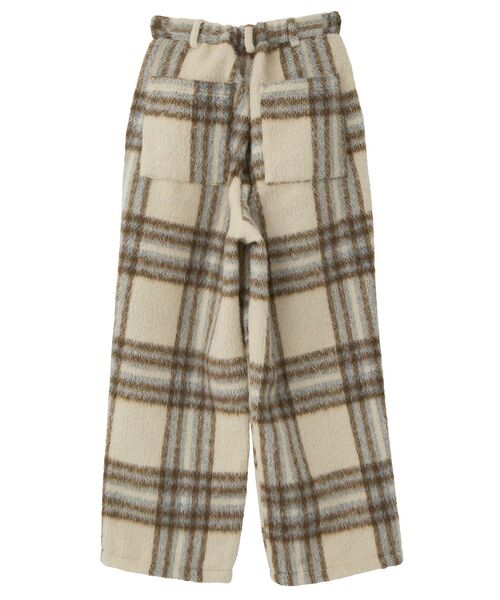Green Parks(グリーンパークス)の「■WITH KURUMI NAKATA チェックコクーンパンツ(その他パンツ・レディース・アイボリー/ブラック・FREE)」の11枚目の写真