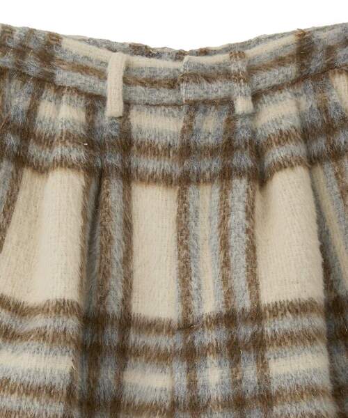 Green Parks(グリーンパークス)の「■WITH KURUMI NAKATA チェックコクーンパンツ(その他パンツ・レディース・アイボリー/ブラック・FREE)」の12枚目の写真