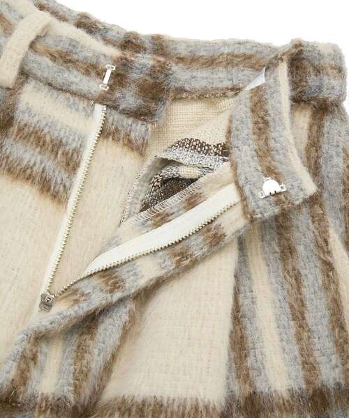 Green Parks(グリーンパークス)の「■WITH KURUMI NAKATA チェックコクーンパンツ(その他パンツ・レディース・アイボリー/ブラック・FREE)」の13枚目の写真