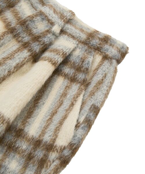 Green Parks(グリーンパークス)の「■WITH KURUMI NAKATA チェックコクーンパンツ(その他パンツ・レディース・アイボリー/ブラック・FREE)」の14枚目の写真