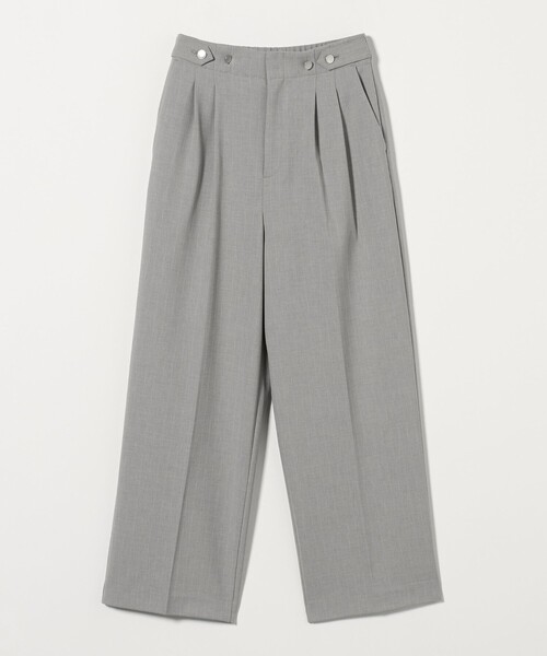 A DAY IN THE LIFE UNITED ARROWS(アデイインザライフユナイテッドアローズ)の「メッシュ ストライプ 2タックワイドパンツ ‐ウォッシャブル‐ <A DAY IN THE LIFE>(その他パンツ・レディース・ライトグレー/モカ/ネイビー・36/38/40)」の1枚目の写真