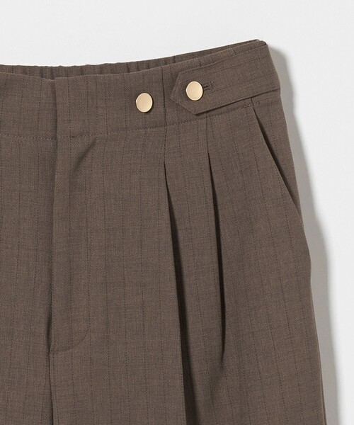 A DAY IN THE LIFE UNITED ARROWS(アデイインザライフユナイテッドアローズ)の「メッシュ ストライプ 2タックワイドパンツ ‐ウォッシャブル‐ <A DAY IN THE LIFE>(その他パンツ・レディース・ライトグレー/モカ/ネイビー・36/38/40)」の20枚目の写真