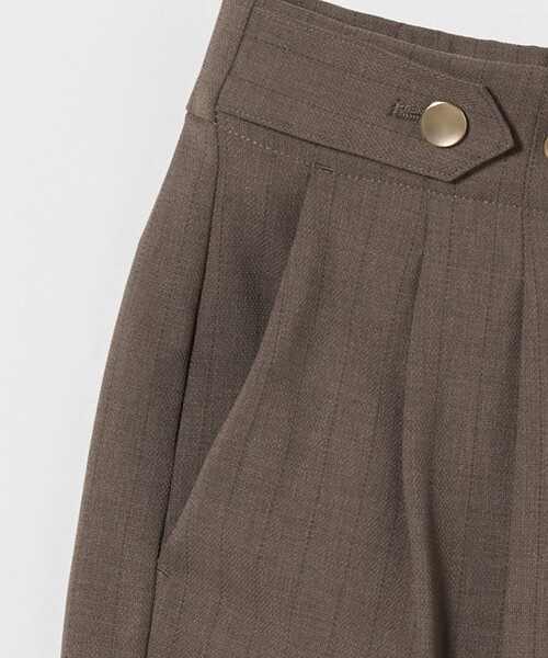 A DAY IN THE LIFE UNITED ARROWS(アデイインザライフユナイテッドアローズ)の「メッシュ ストライプ 2タックワイドパンツ ‐ウォッシャブル‐ <A DAY IN THE LIFE>(その他パンツ・レディース・ライトグレー/モカ/ネイビー・36/38/40)」の21枚目の写真