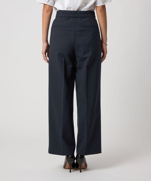 A DAY IN THE LIFE UNITED ARROWS(アデイインザライフユナイテッドアローズ)の「メッシュ ストライプ 2タックワイドパンツ ‐ウォッシャブル‐ <A DAY IN THE LIFE>(その他パンツ・レディース・ライトグレー/モカ/ネイビー・36/38/40)」の6枚目の写真