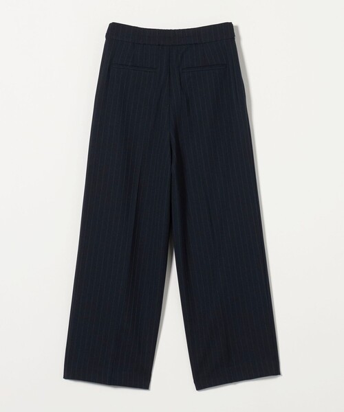 A DAY IN THE LIFE UNITED ARROWS(アデイインザライフユナイテッドアローズ)の「メッシュ ストライプ 2タックワイドパンツ ‐ウォッシャブル‐ <A DAY IN THE LIFE>(その他パンツ・レディース・ライトグレー/モカ/ネイビー・36/38/40)」の8枚目の写真