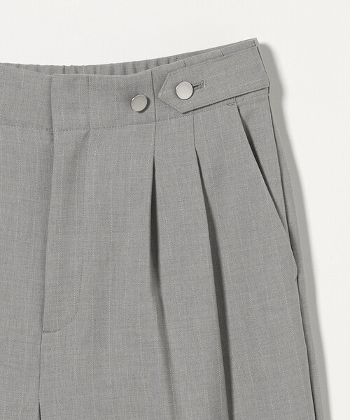 A DAY IN THE LIFE UNITED ARROWS(アデイインザライフユナイテッドアローズ)の「メッシュ ストライプ 2タックワイドパンツ ‐ウォッシャブル‐ <A DAY IN THE LIFE>(その他パンツ・レディース・ライトグレー/モカ/ネイビー・36/38/40)」の13枚目の写真