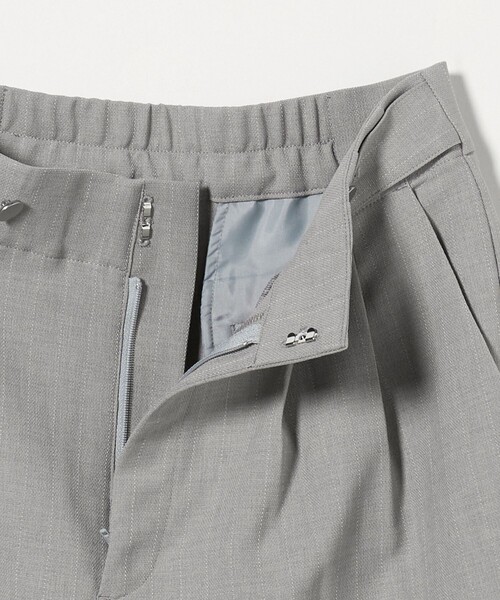 A DAY IN THE LIFE UNITED ARROWS(アデイインザライフユナイテッドアローズ)の「メッシュ ストライプ 2タックワイドパンツ ‐ウォッシャブル‐ <A DAY IN THE LIFE>(その他パンツ・レディース・ライトグレー/モカ/ネイビー・36/38/40)」の14枚目の写真